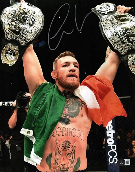 Signed Conor McGregor Memorabilia .